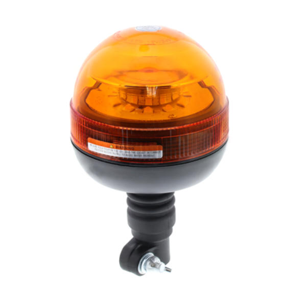 Farol Rotativo / Estroboscópico LED 12-24V (Âmbar) - Fixação em Poste