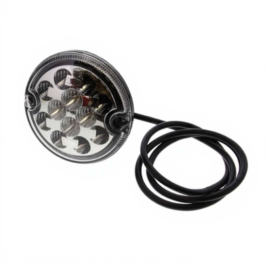 Farol dianteiro LED redondo 9-32V