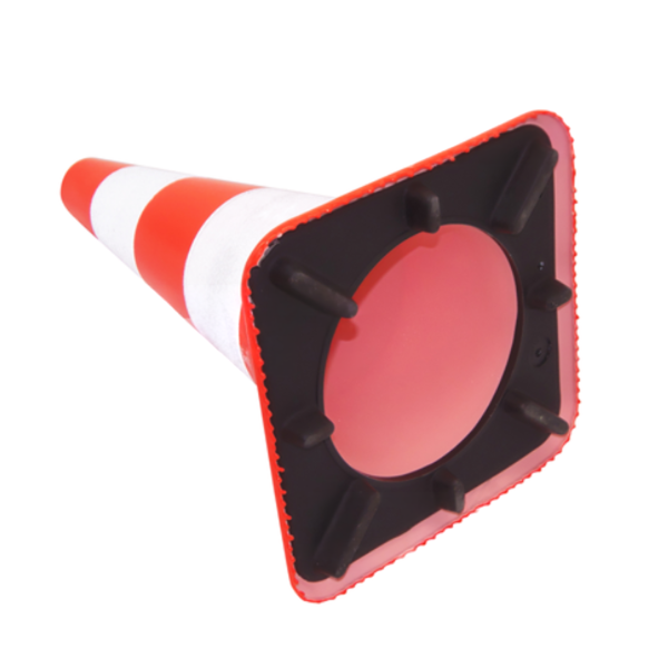 Cone de sinalização e segurança em PVC 500 mm